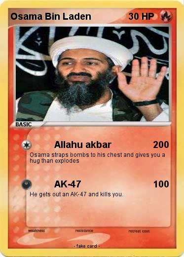 Detail Osama Bin Laden Pokemon Card Nomer 2