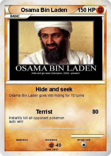 Detail Osama Bin Laden Pokemon Card Nomer 7