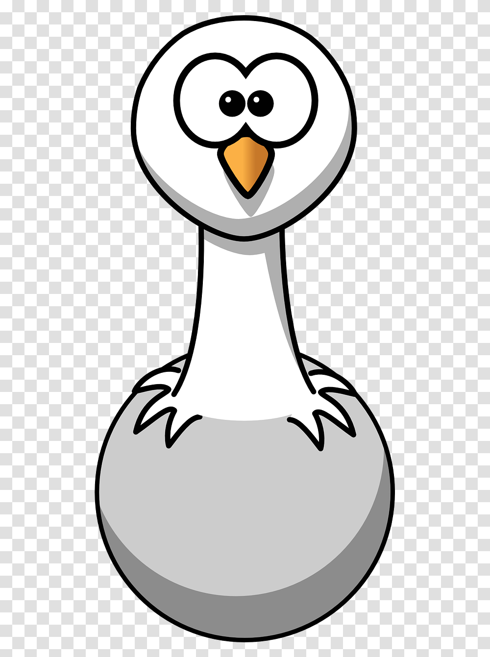 Detail Ostrich Clipart Black And White Nomer 24