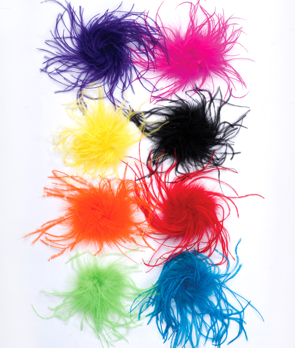 Detail Ostrich Feather Hair Clip Nomer 6