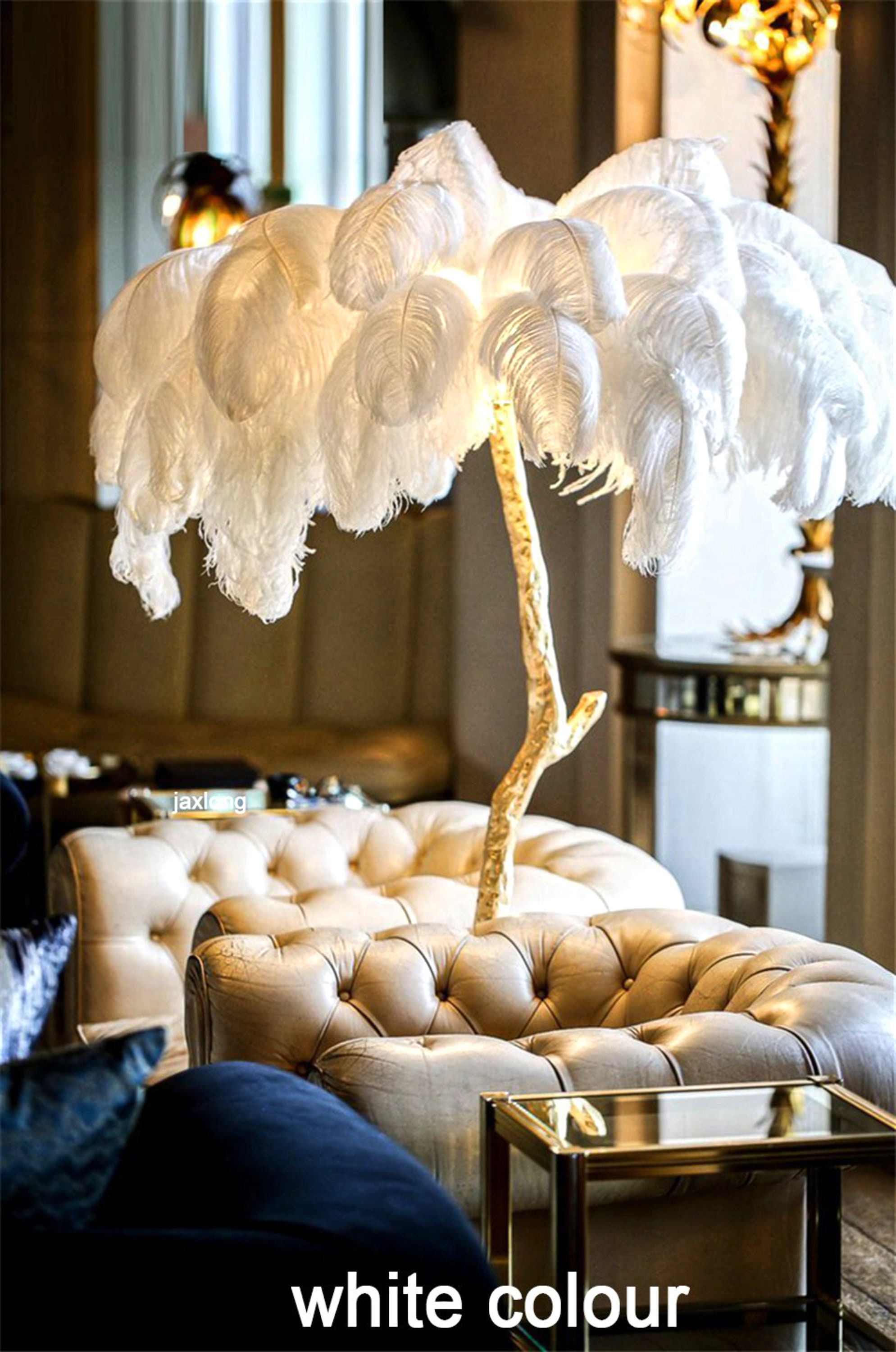 Detail Ostrich Feather Lamp Nomer 2