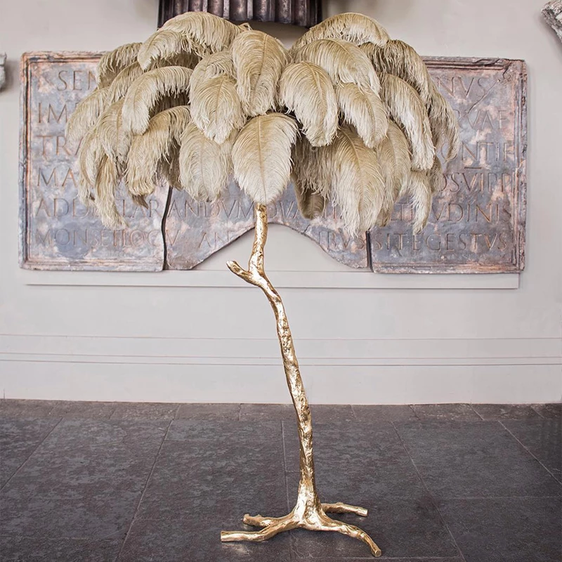 Detail Ostrich Feather Lamp Nomer 28