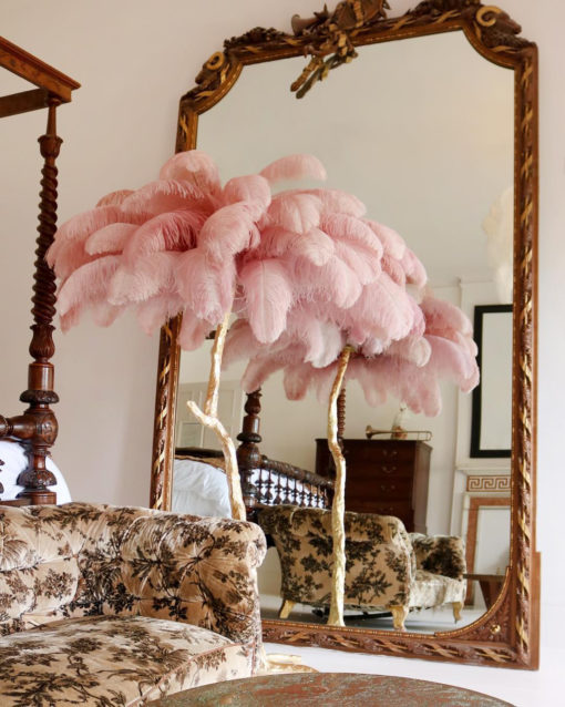 Detail Ostrich Feather Palm Tree Lamp Nomer 26