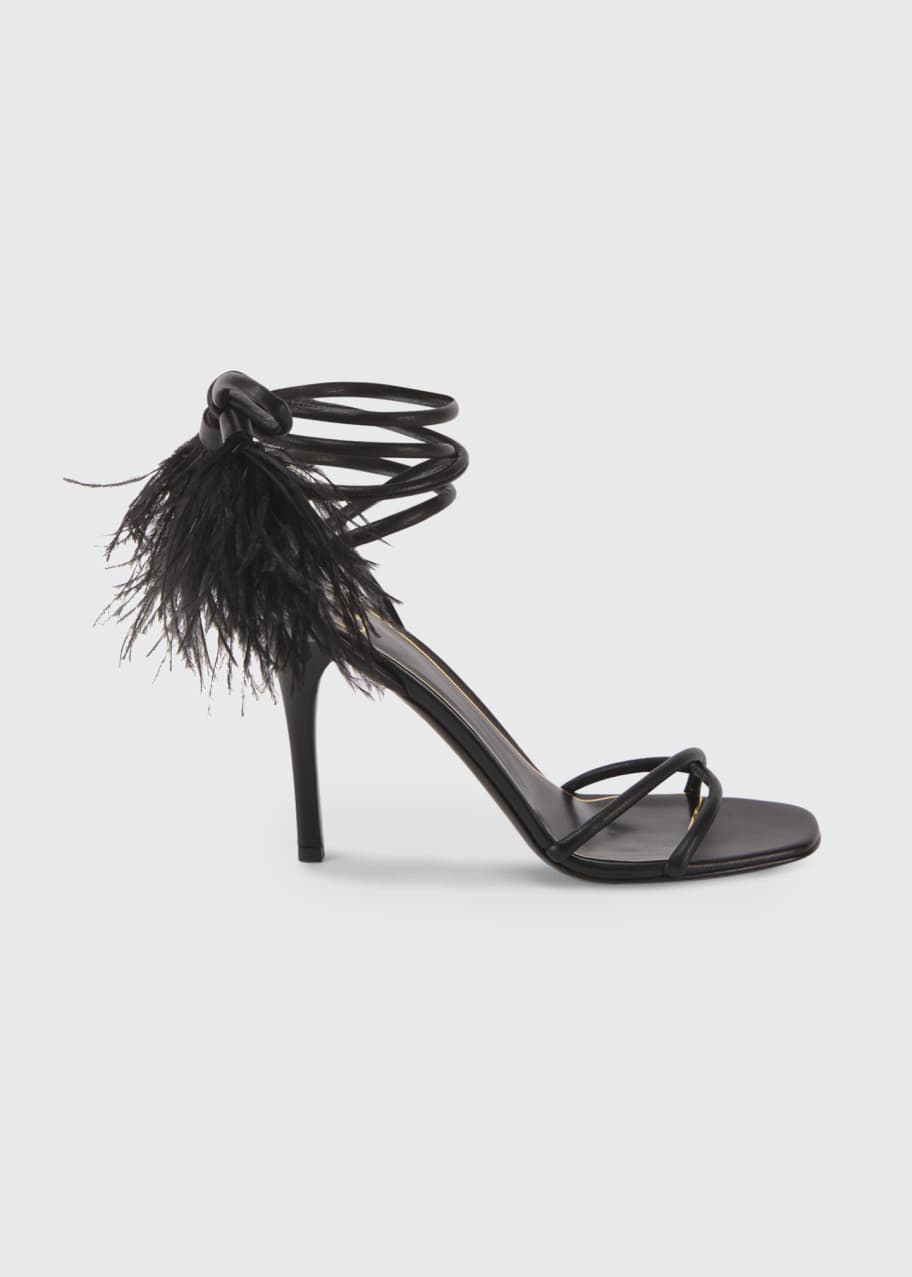 Detail Ostrich Feather Sandals Nomer 14