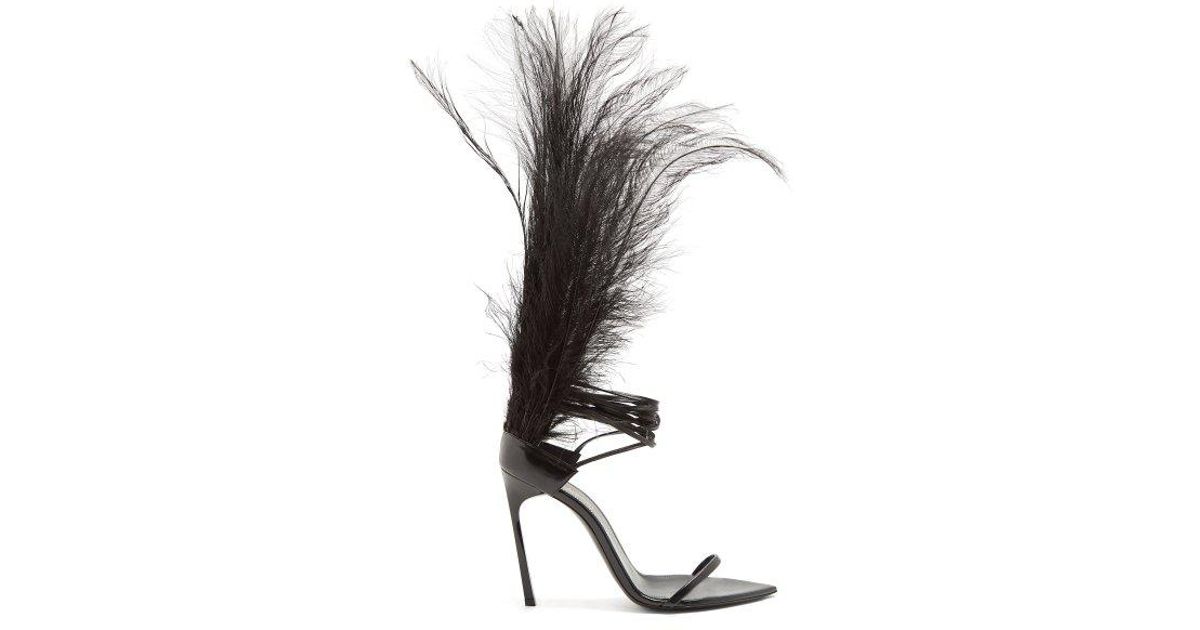 Detail Ostrich Feather Sandals Nomer 32