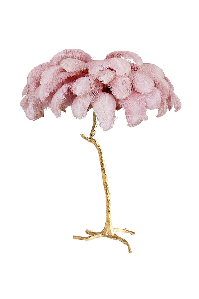 Detail Ostrich Feather Tree Lamp Nomer 16