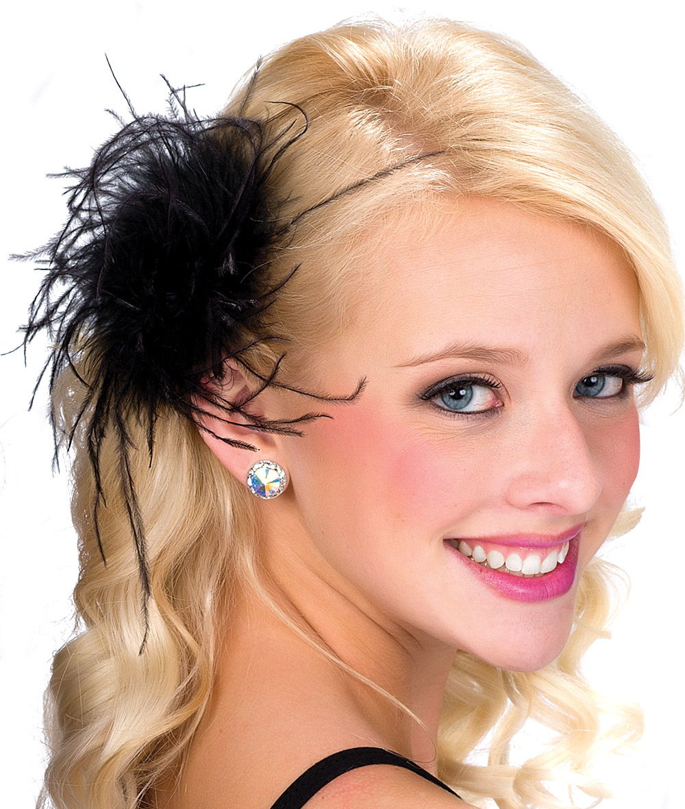Detail Ostrich Feathers Hair Clips Nomer 6