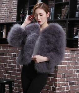 Detail Ostrich Fur Coat Nomer 14