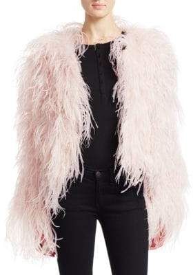 Detail Ostrich Fur Coat Nomer 26