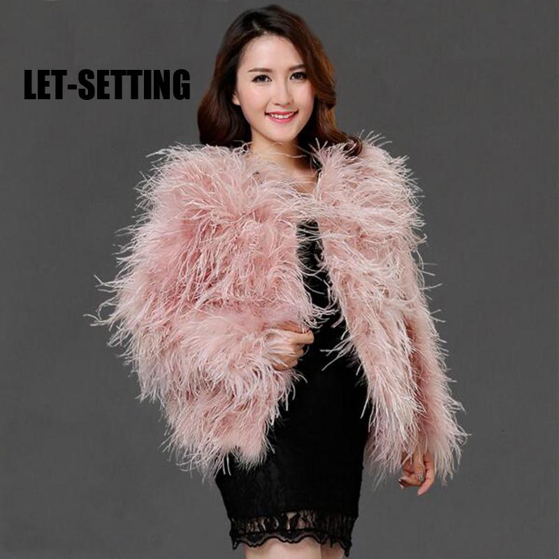 Detail Ostrich Fur Coat Nomer 43