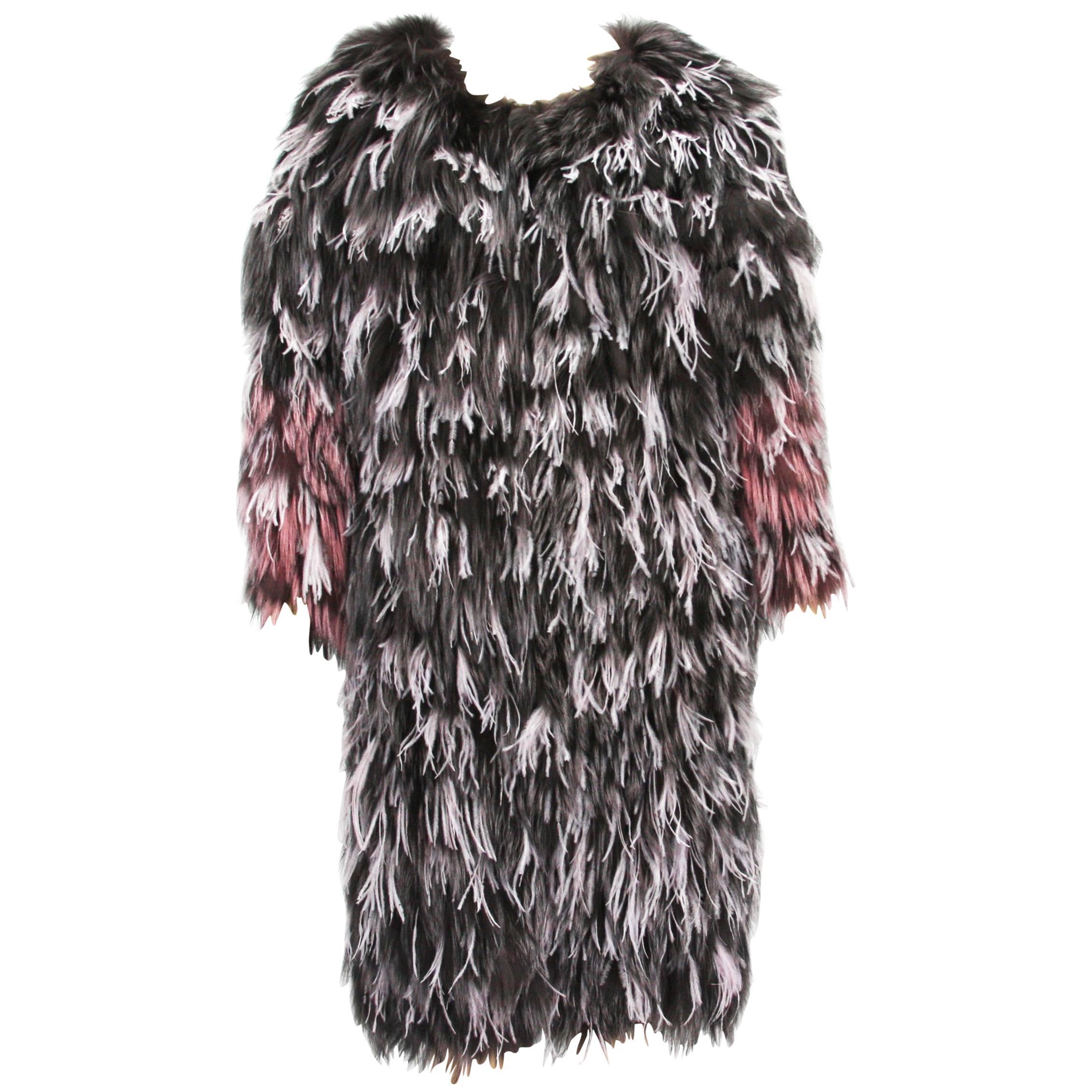 Detail Ostrich Fur Coat Nomer 53
