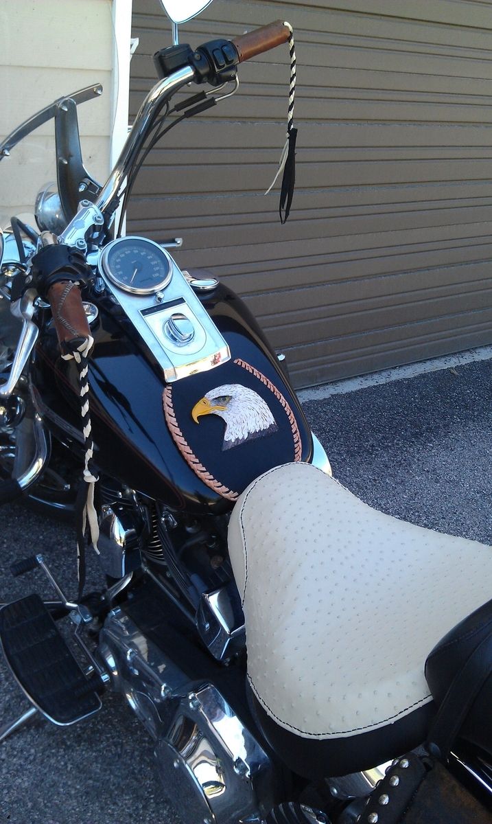 Ostrich Skin Motorcycle Seat - KibrisPDR