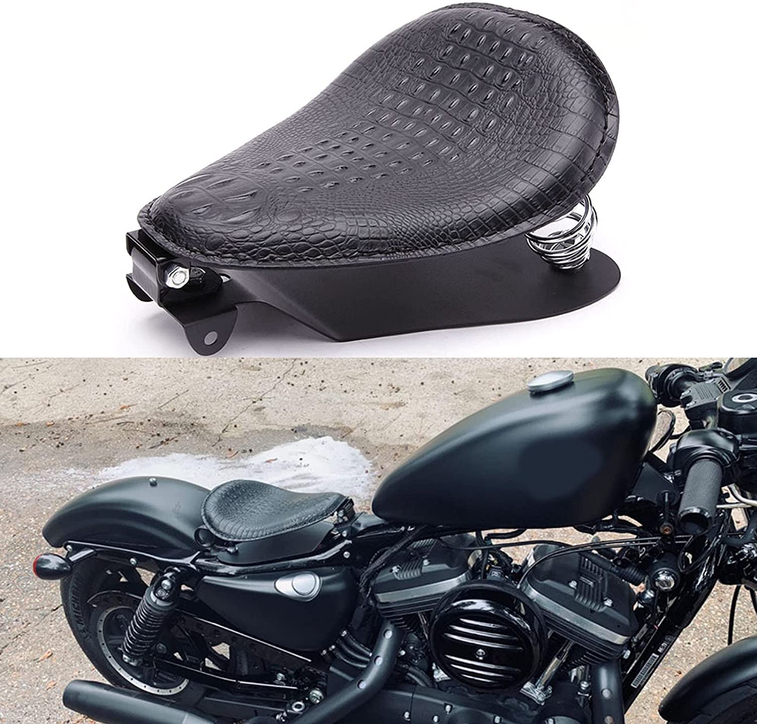 Detail Ostrich Skin Motorcycle Seat Nomer 16