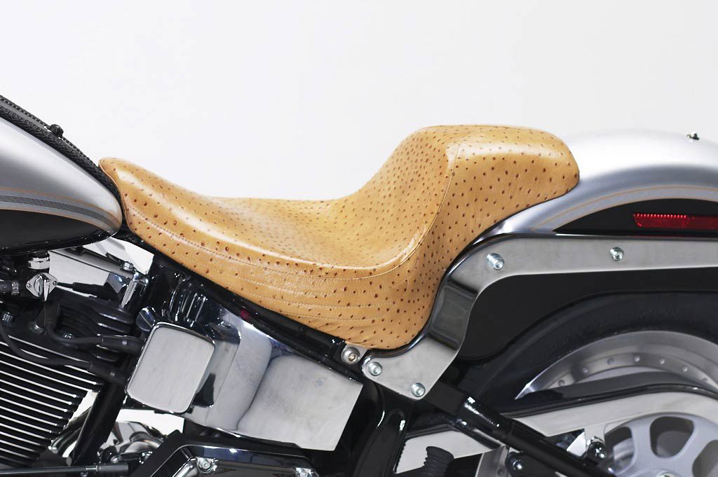 Detail Ostrich Skin Motorcycle Seat Nomer 28