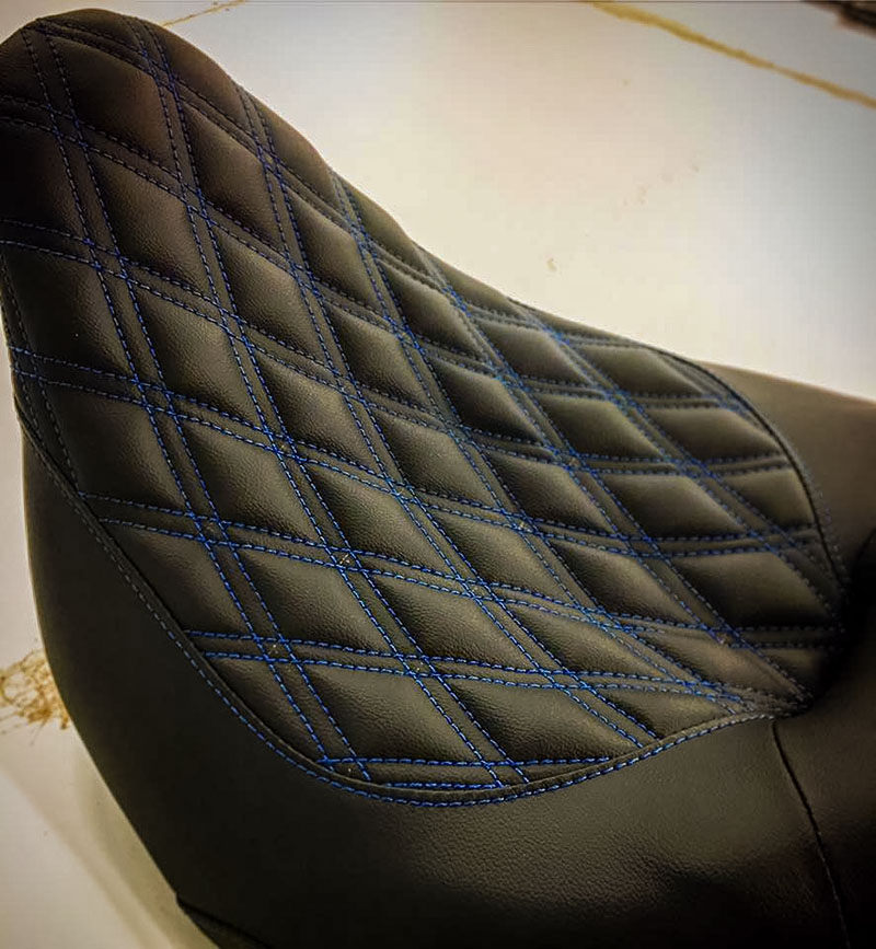 Detail Ostrich Skin Motorcycle Seats Nomer 14