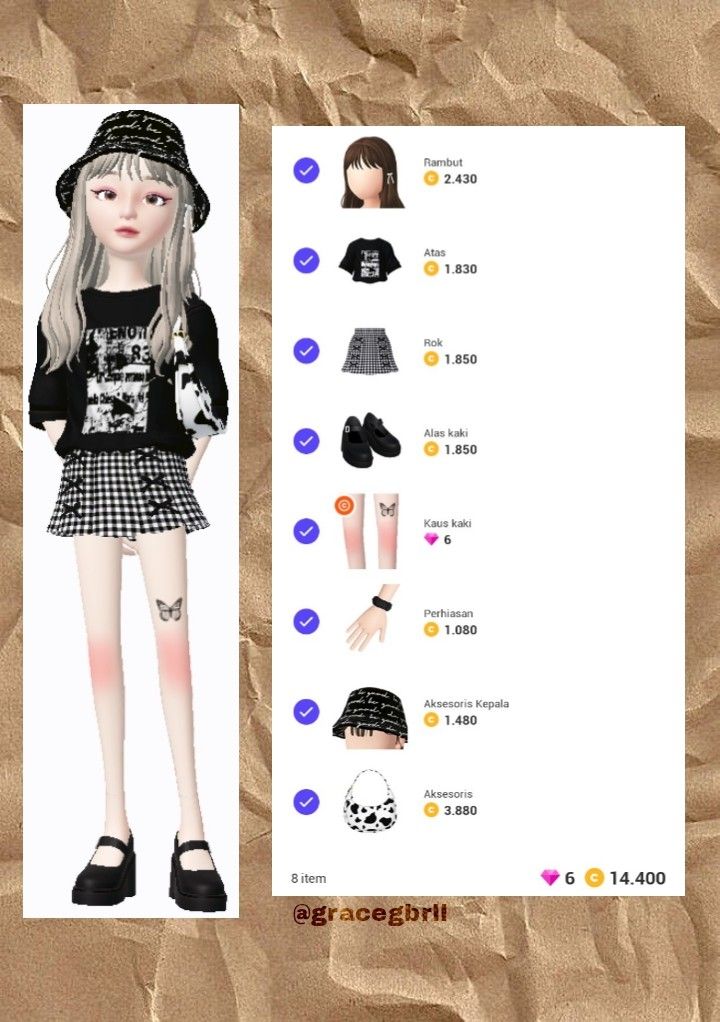 Detail Outfit Zepeto Murah Nomer 9