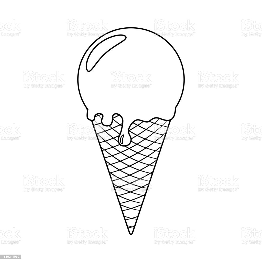 Detail Outline Gambar Ice Cream Nomer 11