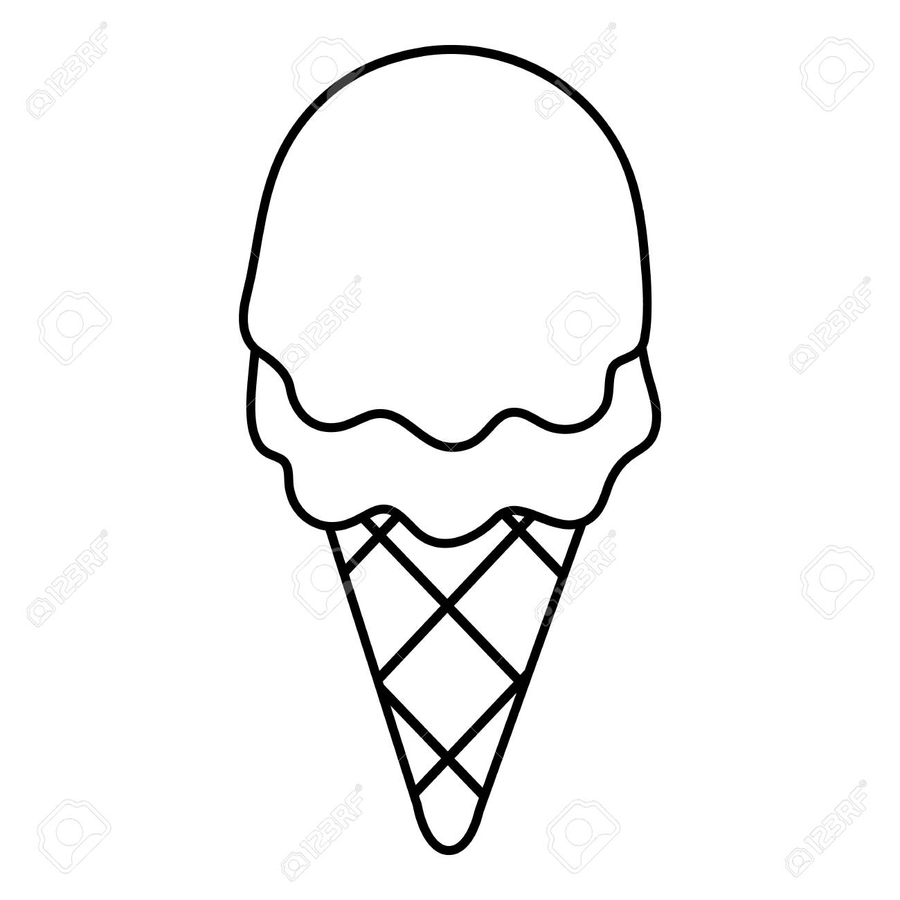 Detail Outline Gambar Ice Cream Nomer 15