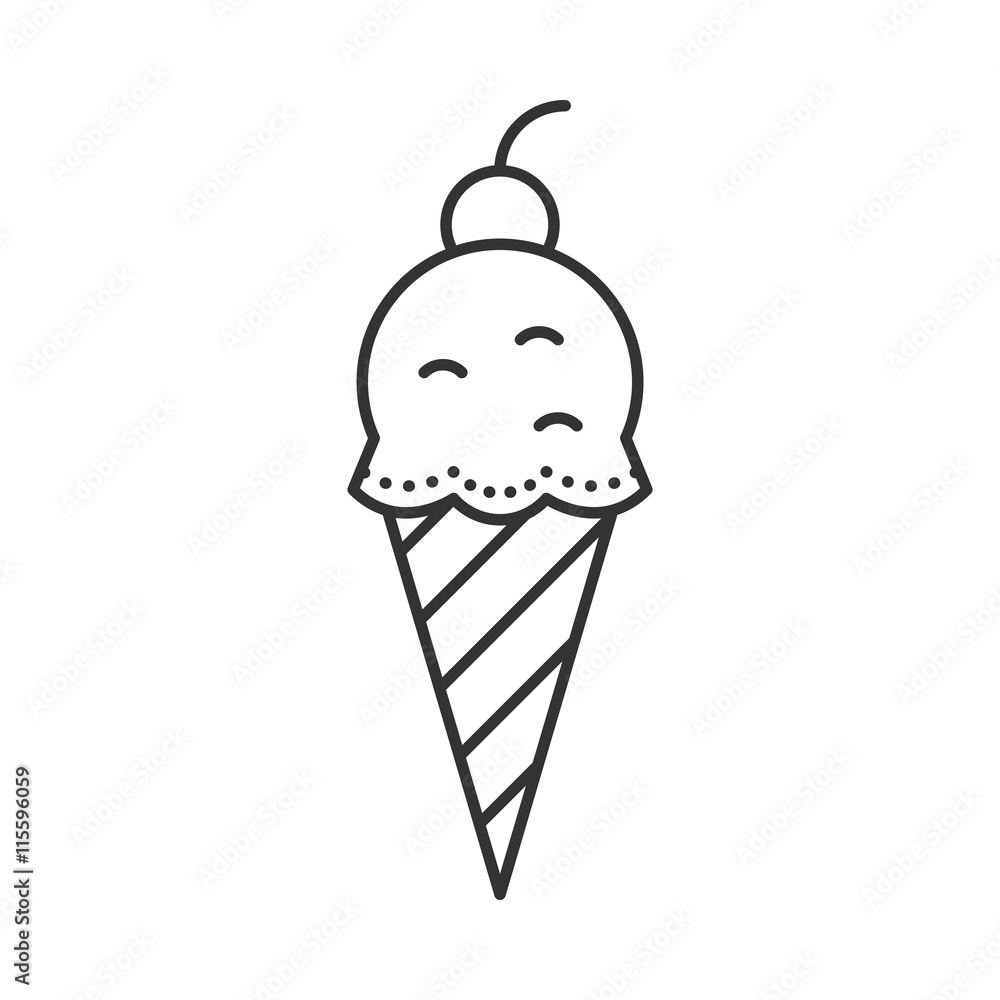 Detail Outline Gambar Ice Cream Nomer 18