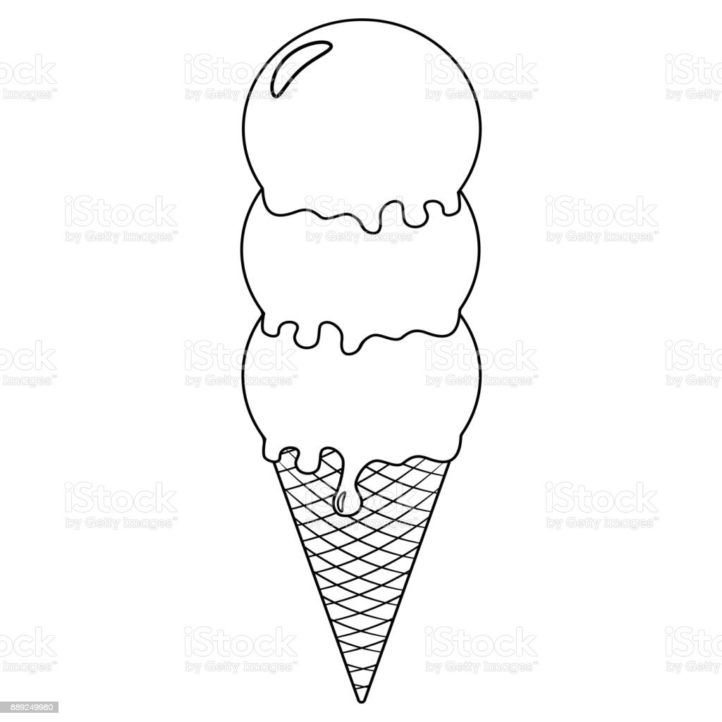 Detail Outline Gambar Ice Cream Nomer 20