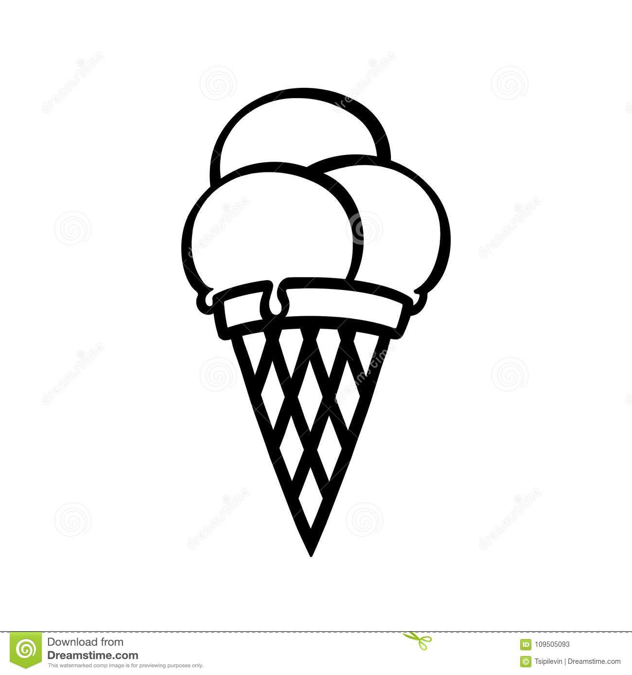 Detail Outline Gambar Ice Cream Nomer 25