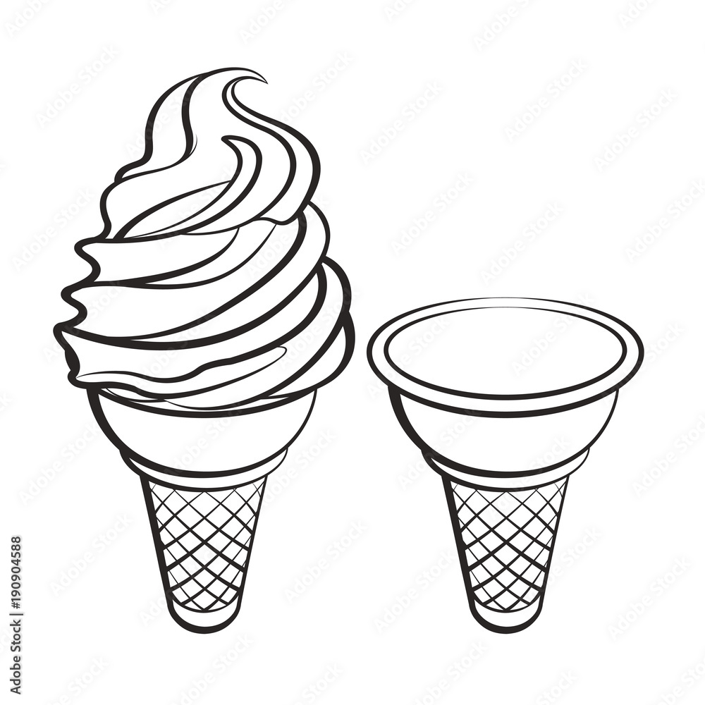 Detail Outline Gambar Ice Cream Nomer 31