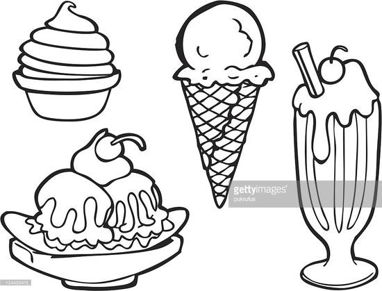 Detail Outline Gambar Ice Cream Nomer 47