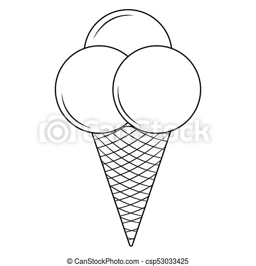 Detail Outline Gambar Ice Cream Nomer 52
