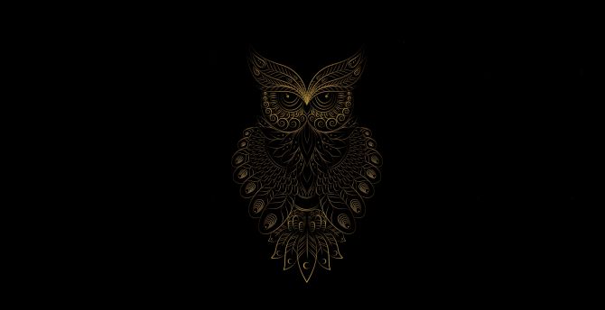 Detail Owl Art Wallpaper Nomer 13