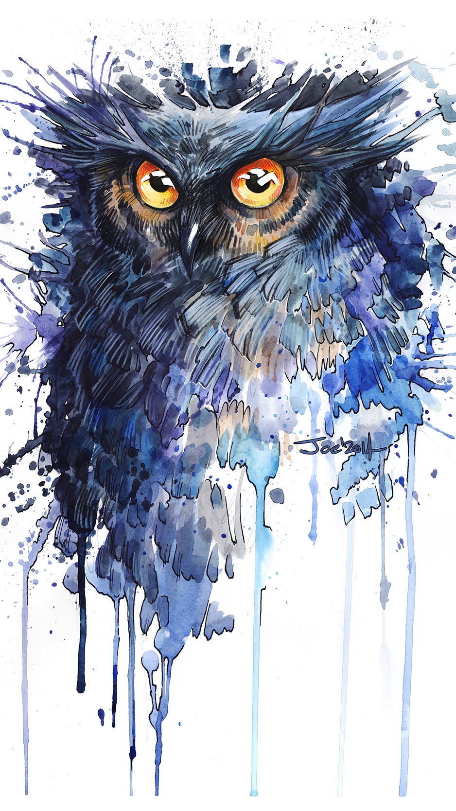 Detail Owl Art Wallpaper Nomer 5