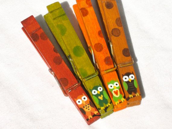 Detail Owl Clothespins Nomer 7