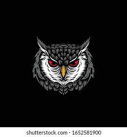 Detail Owl Hitam Putih Nomer 33