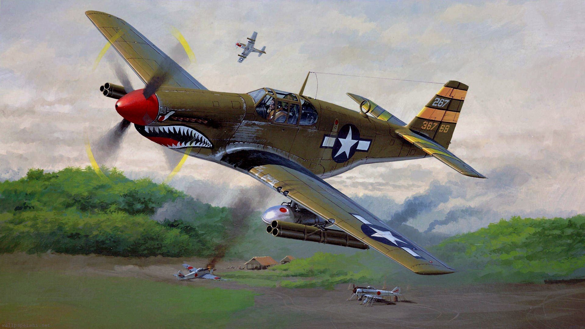 Detail P 51 Mustang Background Nomer 44