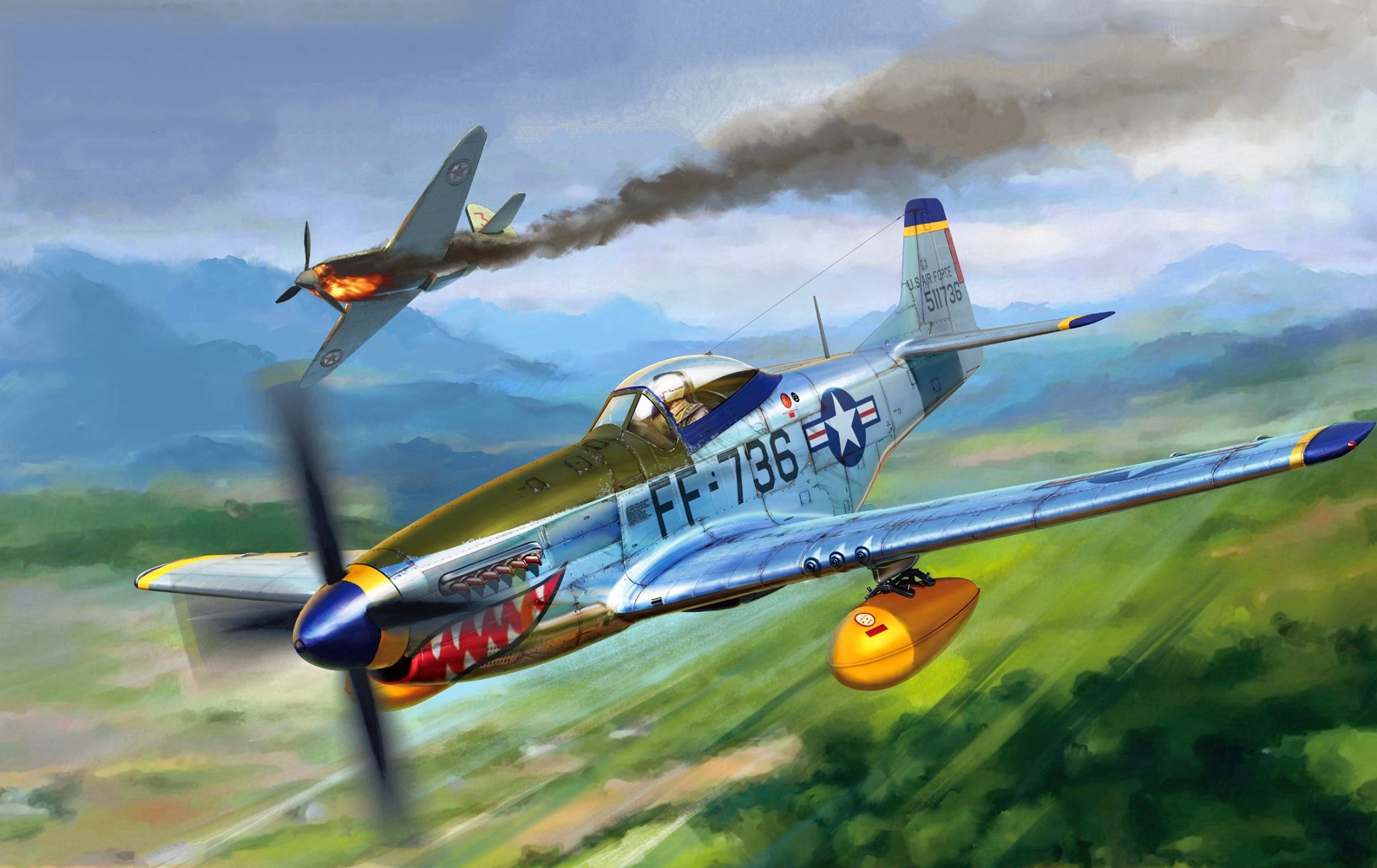 Detail P 51 Mustang Background Nomer 7