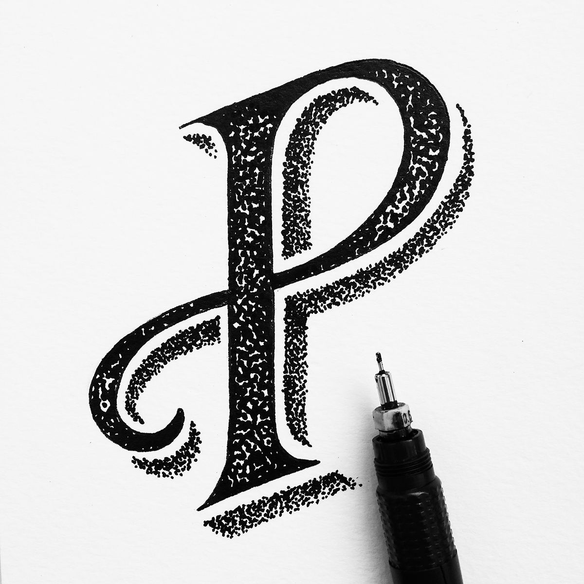 Detail P Letter Design Nomer 2