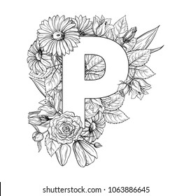 Detail P Letter Design Nomer 44