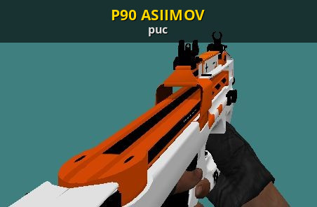 Detail P90 Asiimov Nomer 40