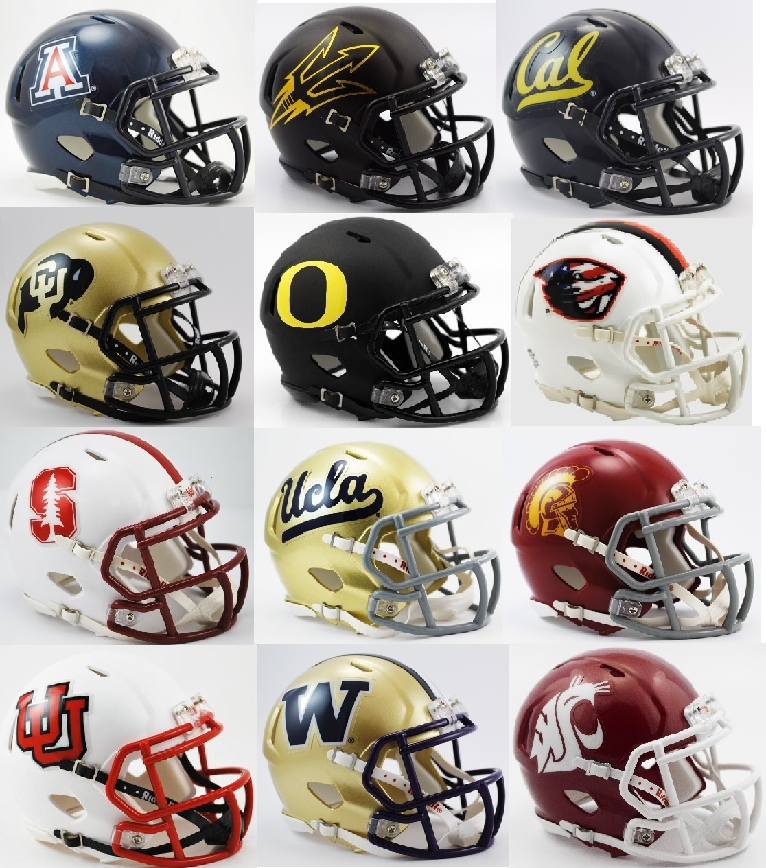 Detail Pac 12 Mini Football Helmets Nomer 10