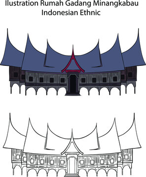 Detail Logo Rumah Gadang Minangkabau Nomer 17