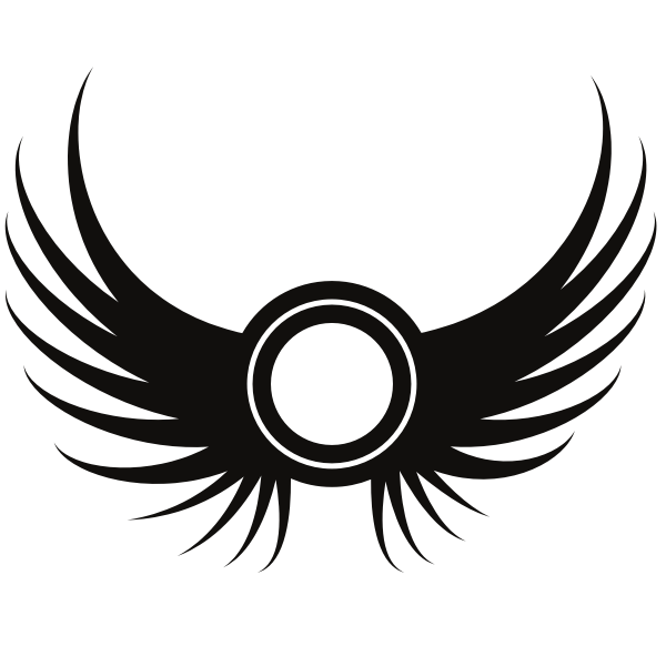 Detail Logo Sayap Tribal Nomer 10