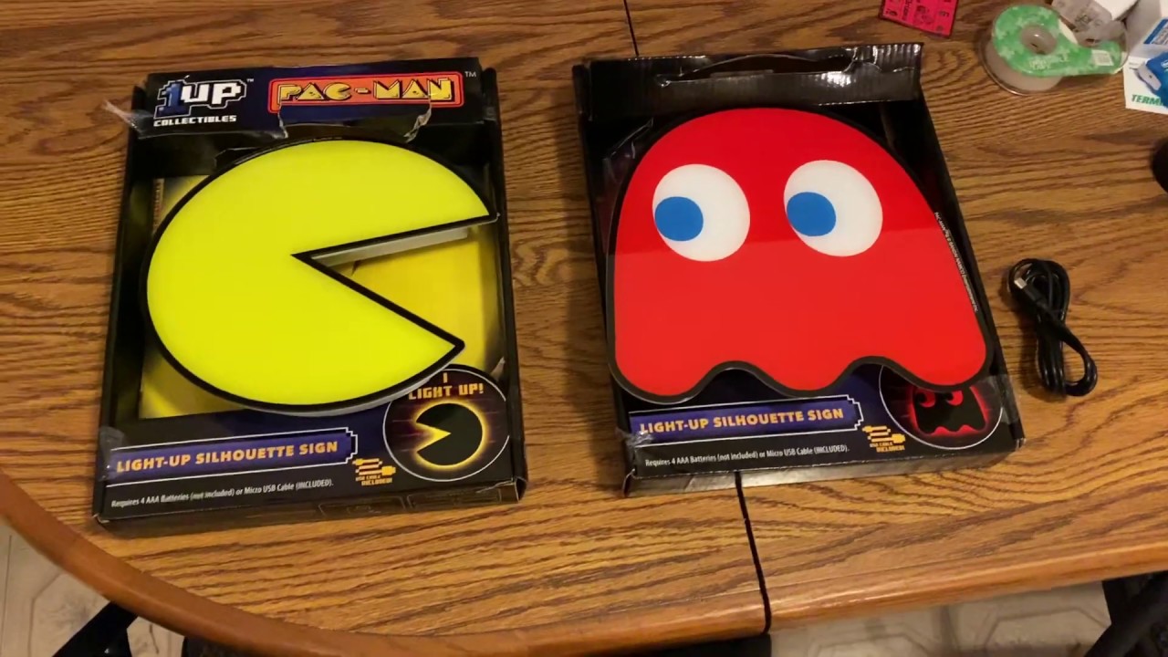 Detail Pac Man Light Up Silhouette Sign Nomer 36