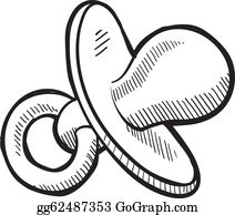 Detail Pacifier Clipart Black And White Nomer 49