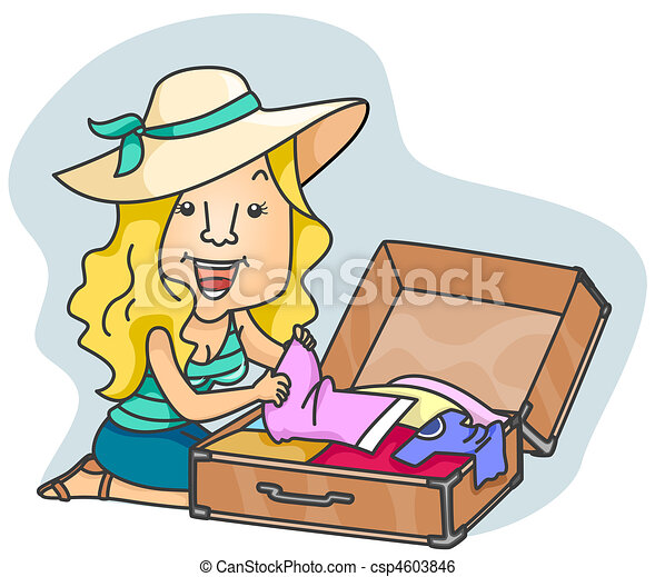 Detail Pack Suitcase Clipart Nomer 45