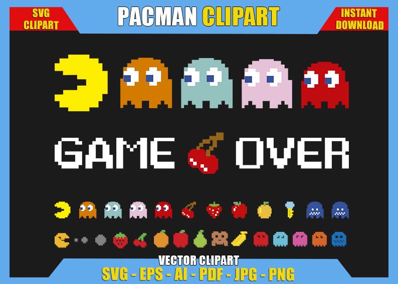 Detail Pacman Clipart Nomer 38