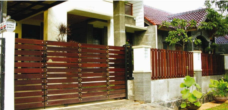 Detail Pagar Kayu Rumah Minimalis Nomer 33