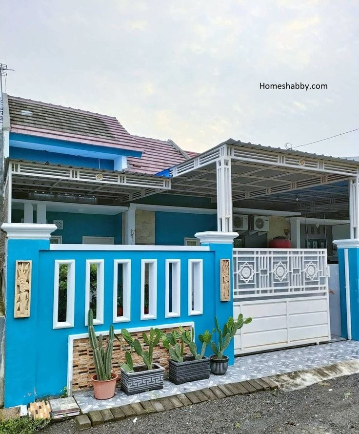 Detail Pagar Rumah Tembok Minimalis Nomer 48