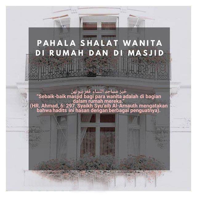 Detail Pahala Wanita Shalat Di Rumah Dan Masjid Nomer 10