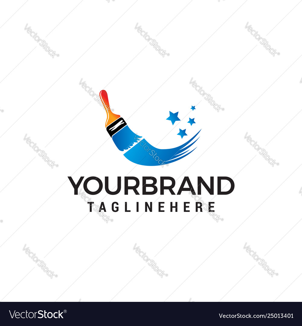 Detail Paint Brush Logo Nomer 21
