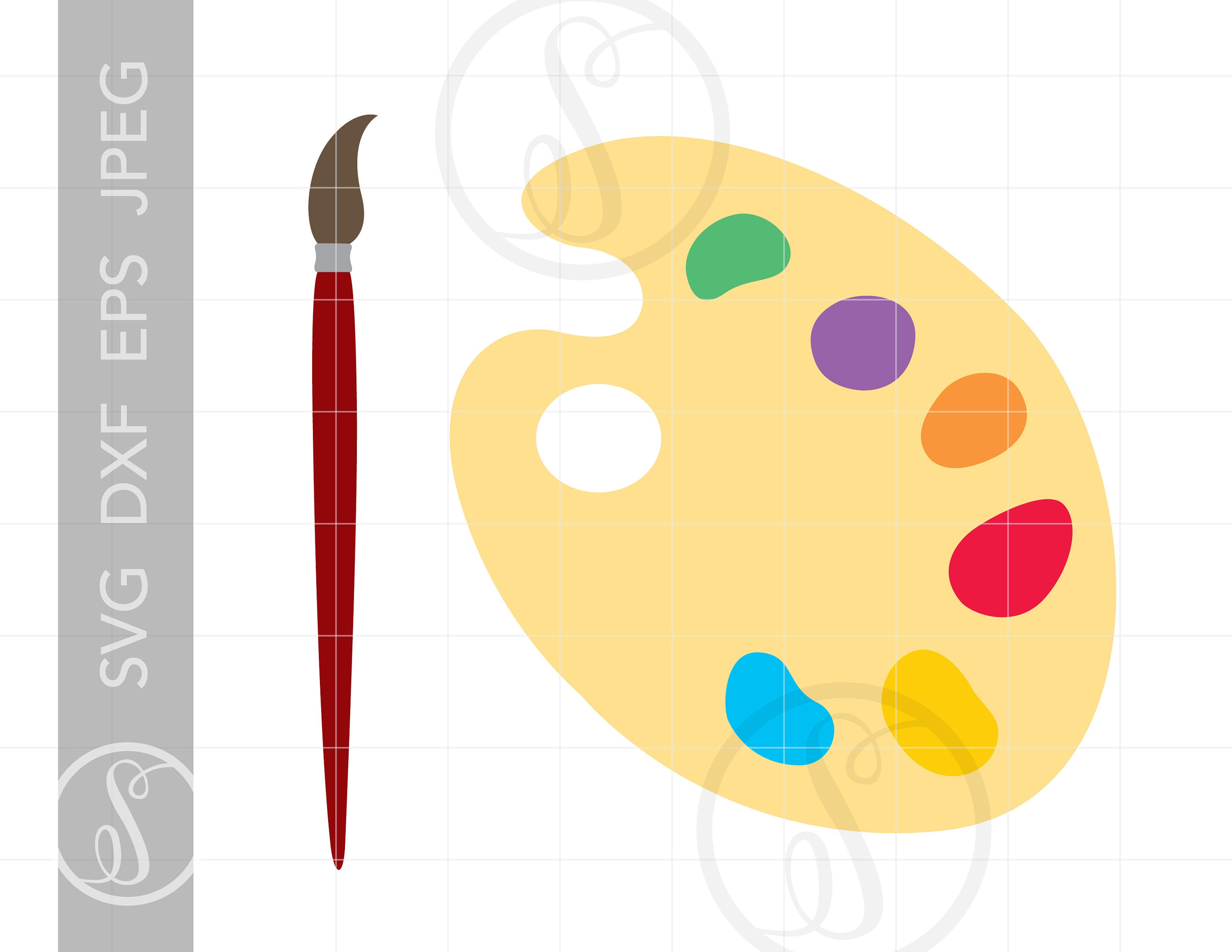 Detail Paint Palette Clipart Png Nomer 24