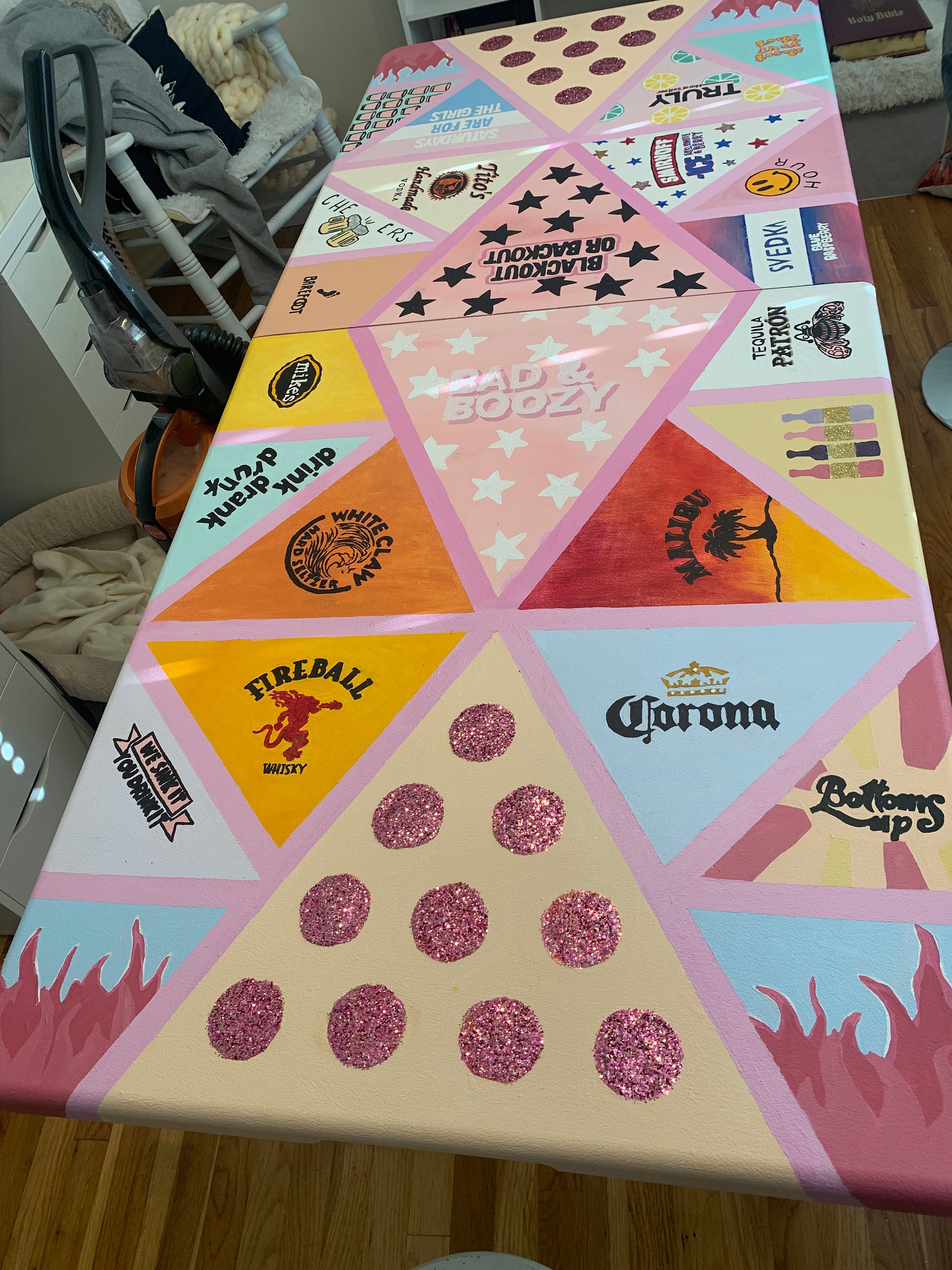 Detail Painted Beer Pong Table Nomer 16
